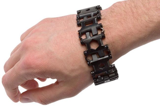 Men multitool bracelet made in the style of Leatherman Tread black - Sikumi. lv. Gift Ideas