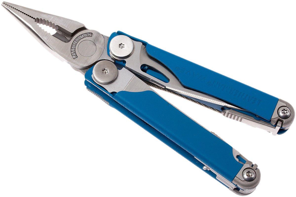 Leatherman Wave Blue Ridgeway multitool met 6delige bitset, nylon