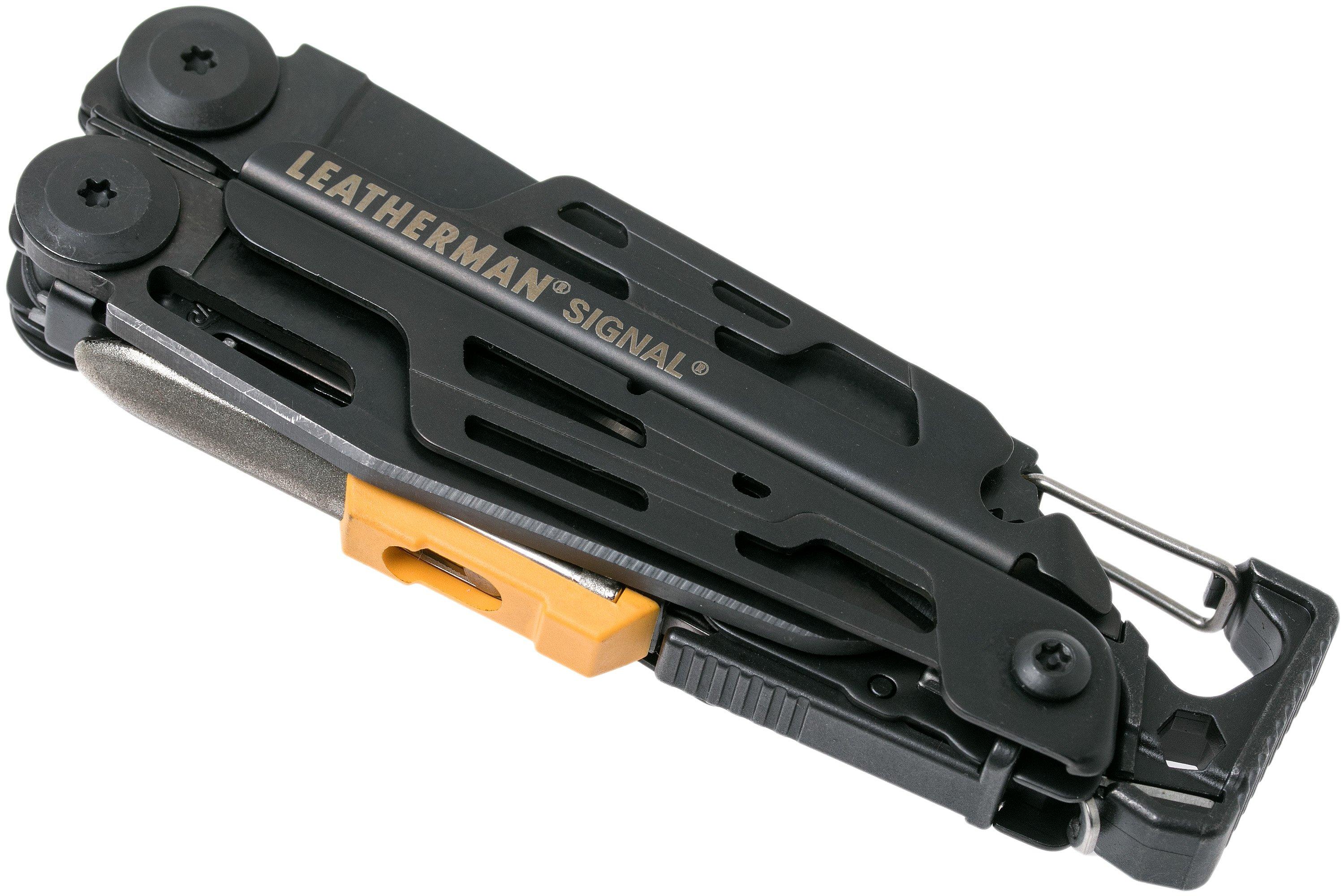 Leatherman Signal Black survival multitool, nylon sheath 832586
