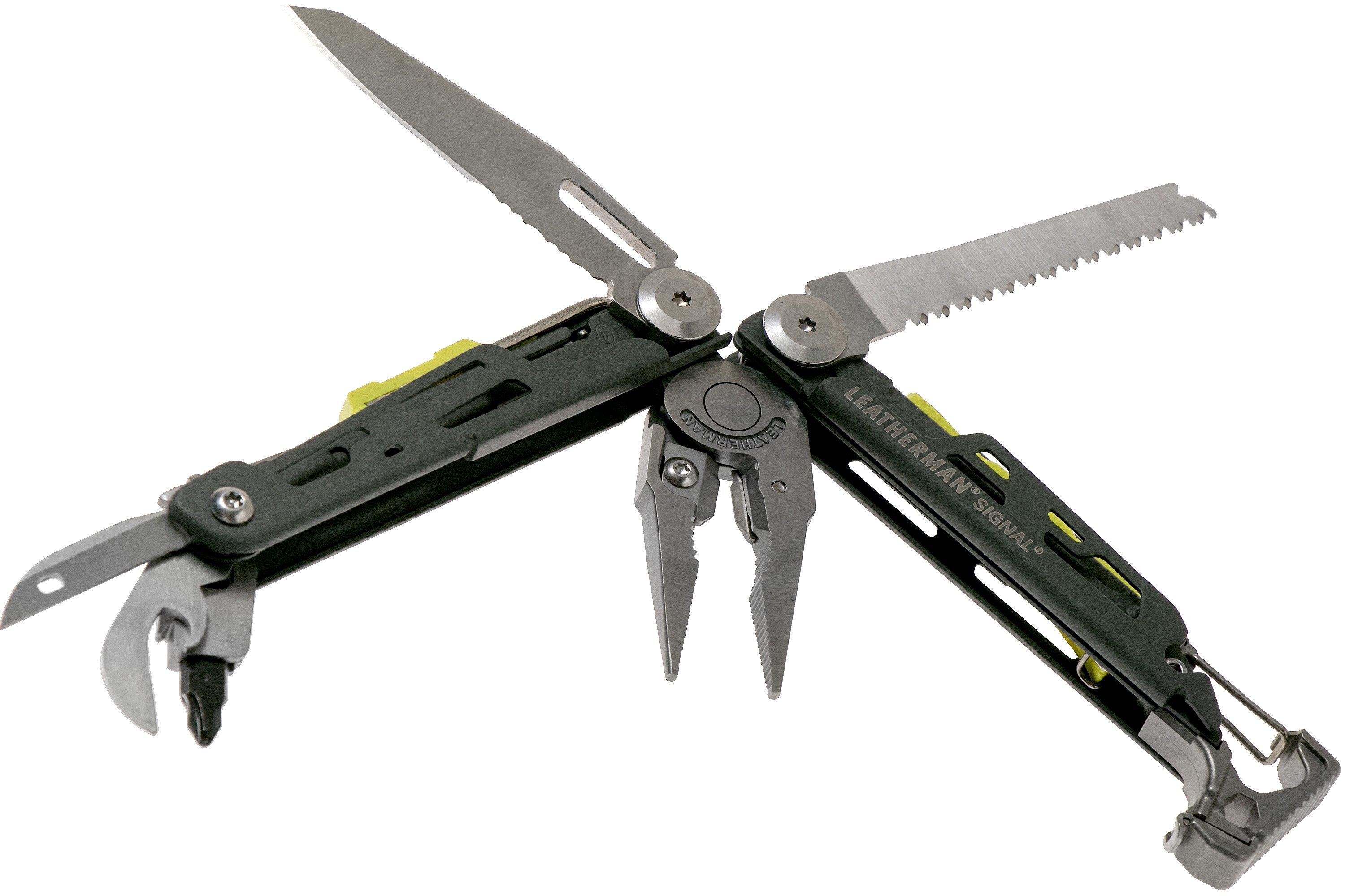 Leatherman Signal Granite Grey survival multitool 832737, nylon sheath