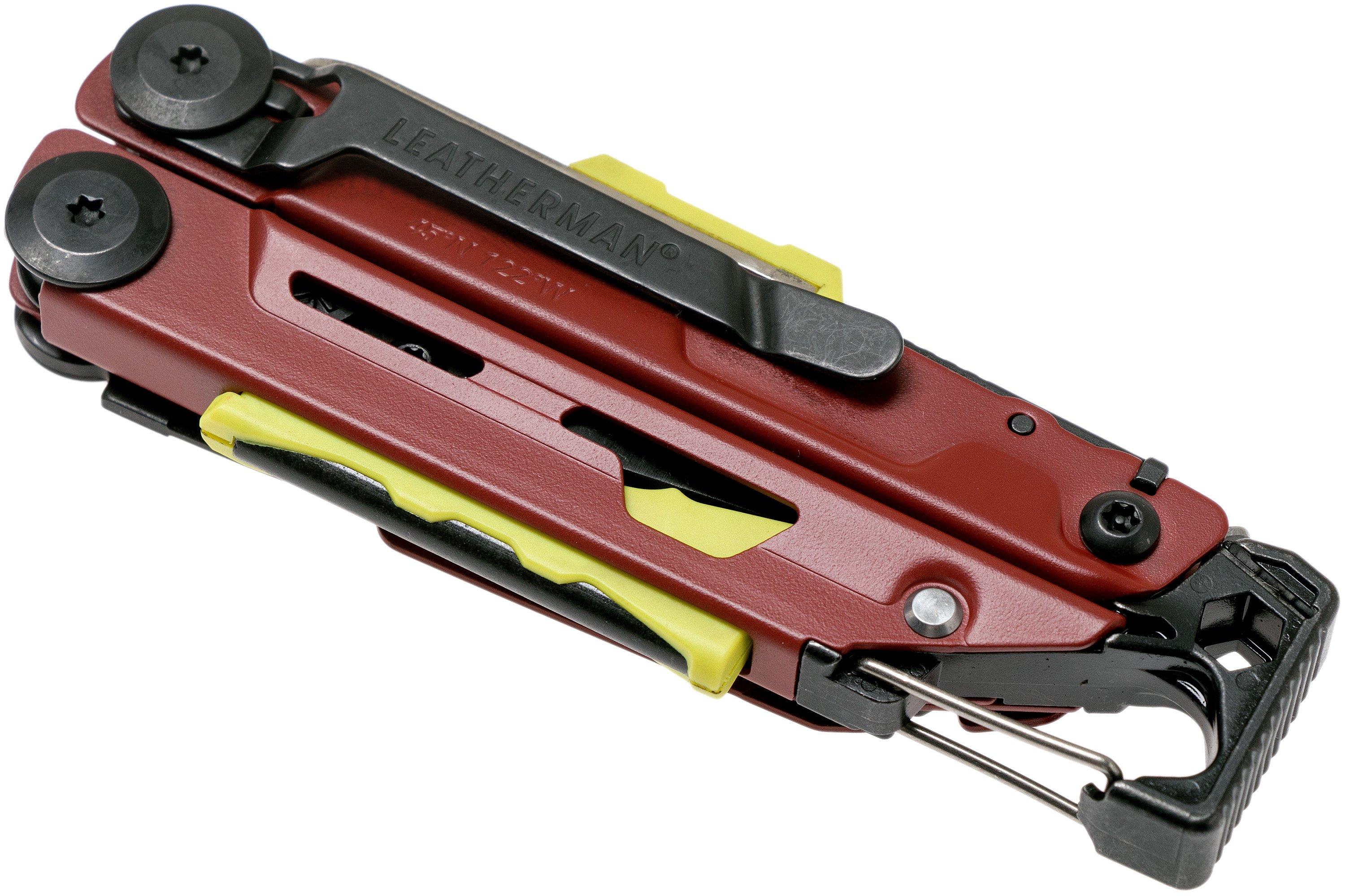 Leatherman Signal Crimson Red survival multitool 832745, nylon sheath