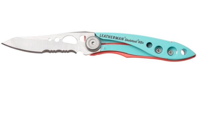 Afbeelding voor Leatherman Skeletool Knife KBx 833600 Paradise, deels gekarteld zakmes