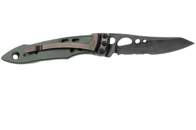 Afbeelding voor Leatherman Skeletool Knife KBx 833608 OD-Green, deels gekarteld zakmes