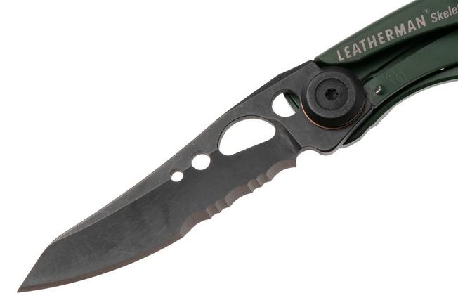 Afbeelding voor Leatherman Skeletool Knife KBx 833608 OD-Green, deels gekarteld zakmes