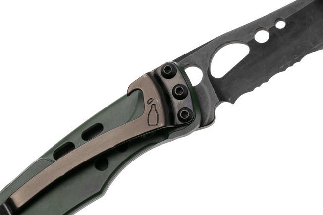 Afbeelding voor Leatherman Skeletool Knife KBx 833608 OD-Green, deels gekarteld zakmes