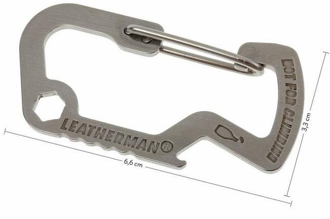 CIVIVI Click Carabiner Keychain Multi-Tool, Flamed Titanium (CA-01B)