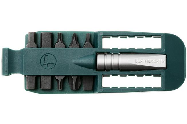 Afbeelding voor Leatherman Bitkit #3, Forest Green, Silver Bit Driver, 931061