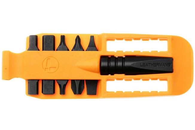Afbeelding voor Leatherman Bitkit #3, Orange, Black Bit Driver, 931064