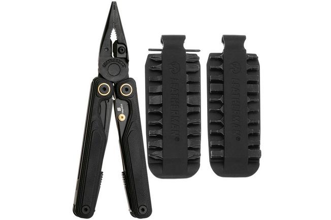 Bild für Leatherman Wave Alpha Obsidian Bundle EU300164 Black DLC MagnaCut, Black G10, Multitool mit Bit Kit 931014, Bundle