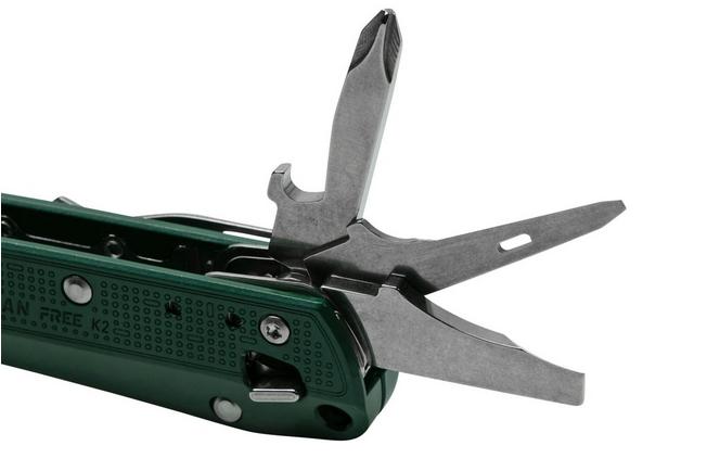 Leatherman FREE K2 Multipurpose Knife, Evergreen