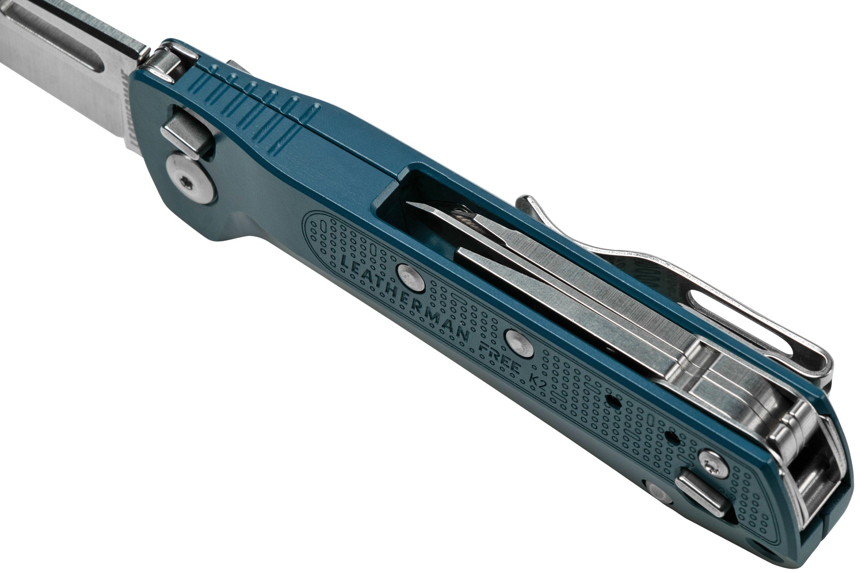 Navaja Multiusos Leatherman Free K2 Evergreen para Bolsillo I Oechsle -  Oechsle