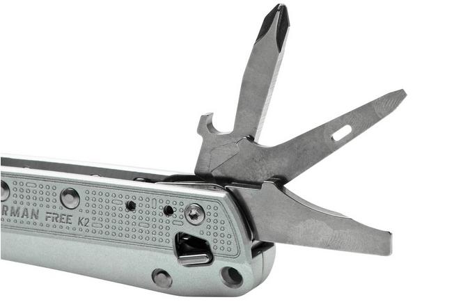 Leatherman FREE K2X es una navaja de filo combinado con acero 420HC