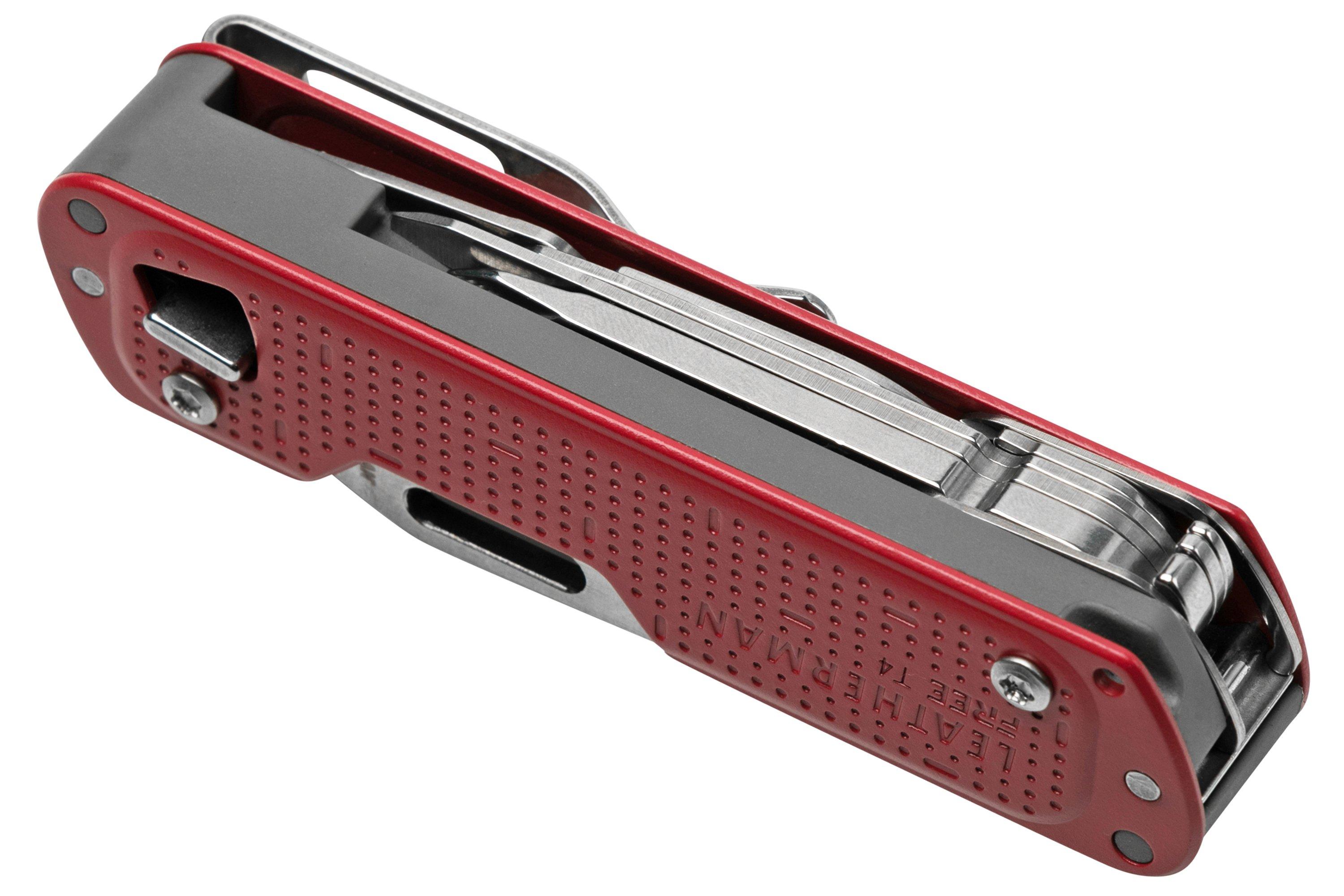 Leatherman Free T4 Crimson FREE T4 CR multi tool Advantageously shopping at Knivesandtools com