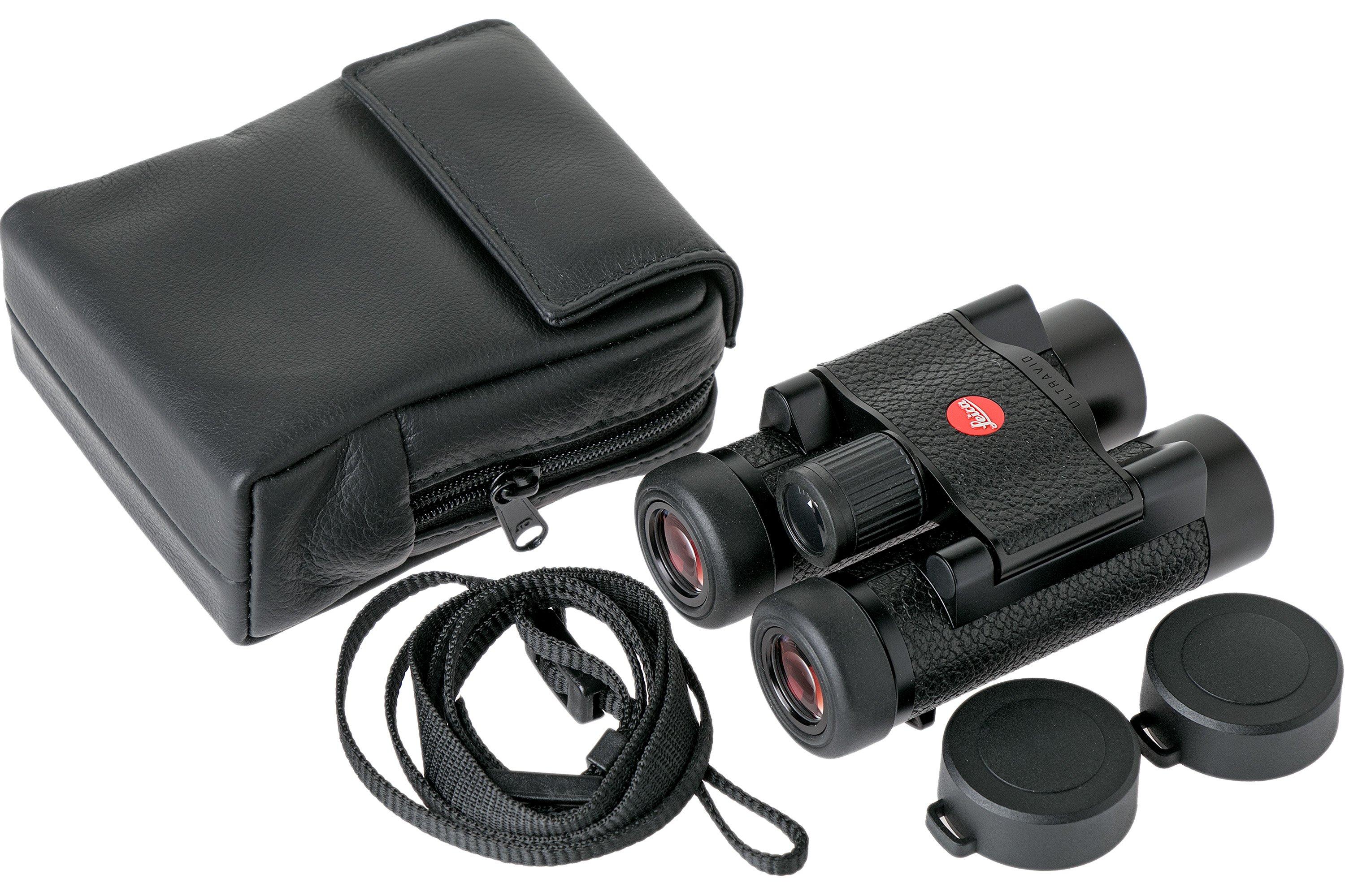 Leica ULTRAVID 8x20 binoculars, black, leather cover