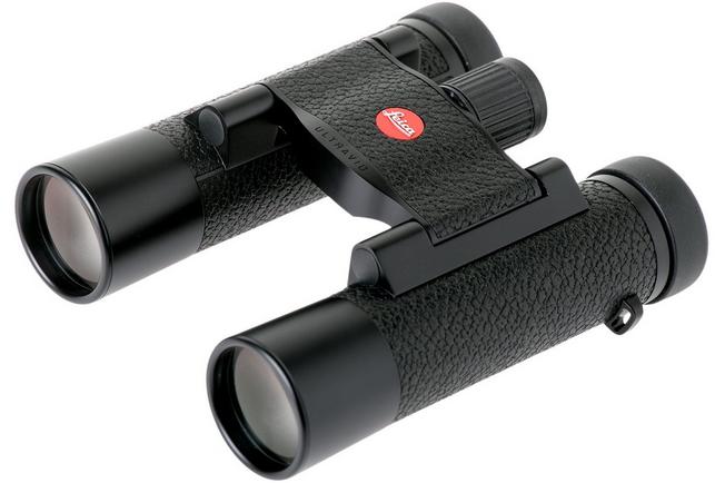 Leica ULTRAVID 10x25 binoculars, black, leather cover