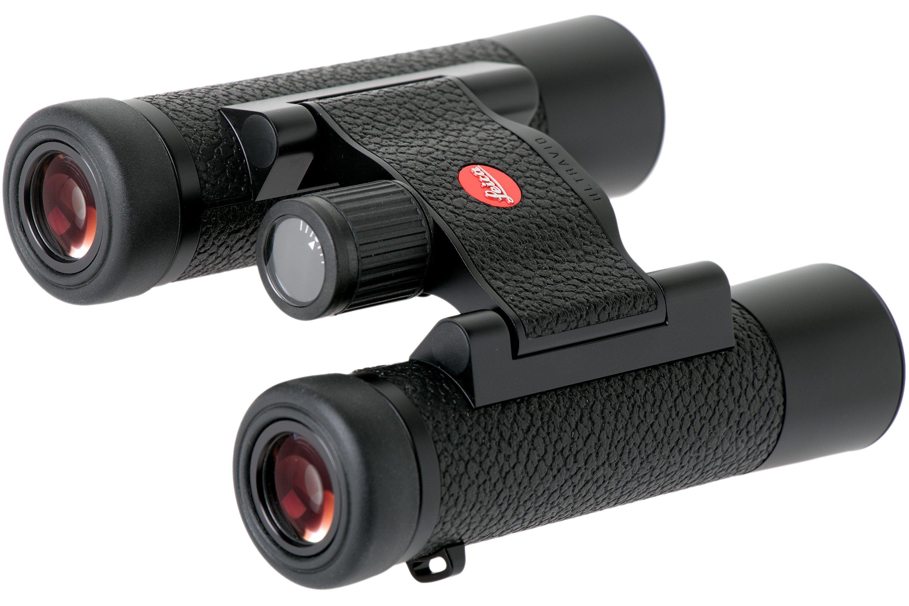 Leica ULTRAVID 10x25 binoculars, black, leather cover