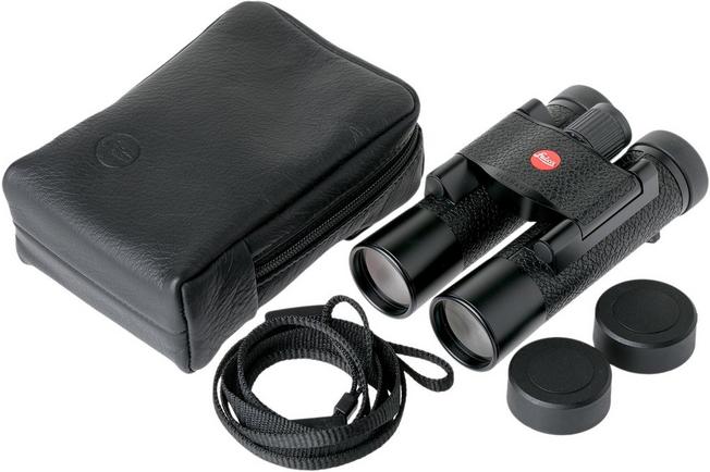 Leica ULTRAVID 10x25 binoculars, black, leather cover