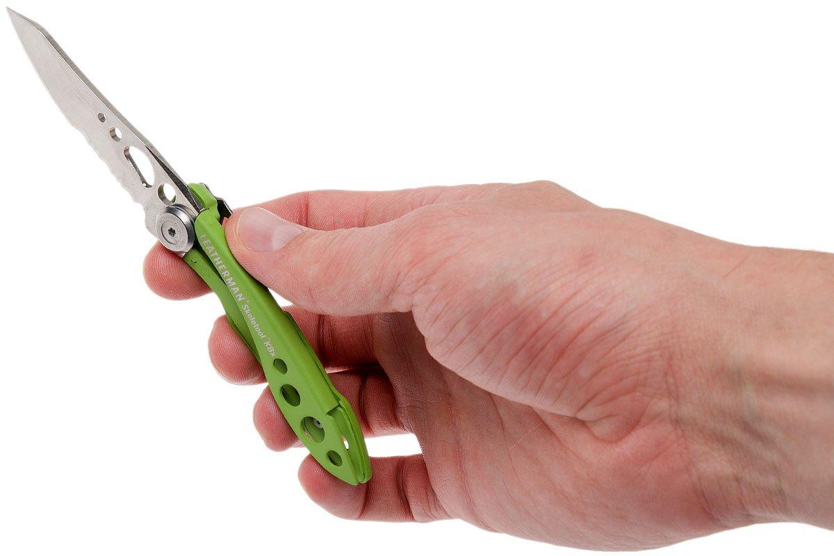 Leatherman Skeletool Knife KBx partially serrated pocket knife 