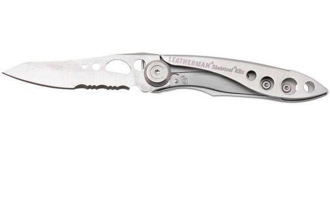 Bild für Leatherman Skeletool Knife KBxTaschenmesser mit Teilwellenschliff, silber