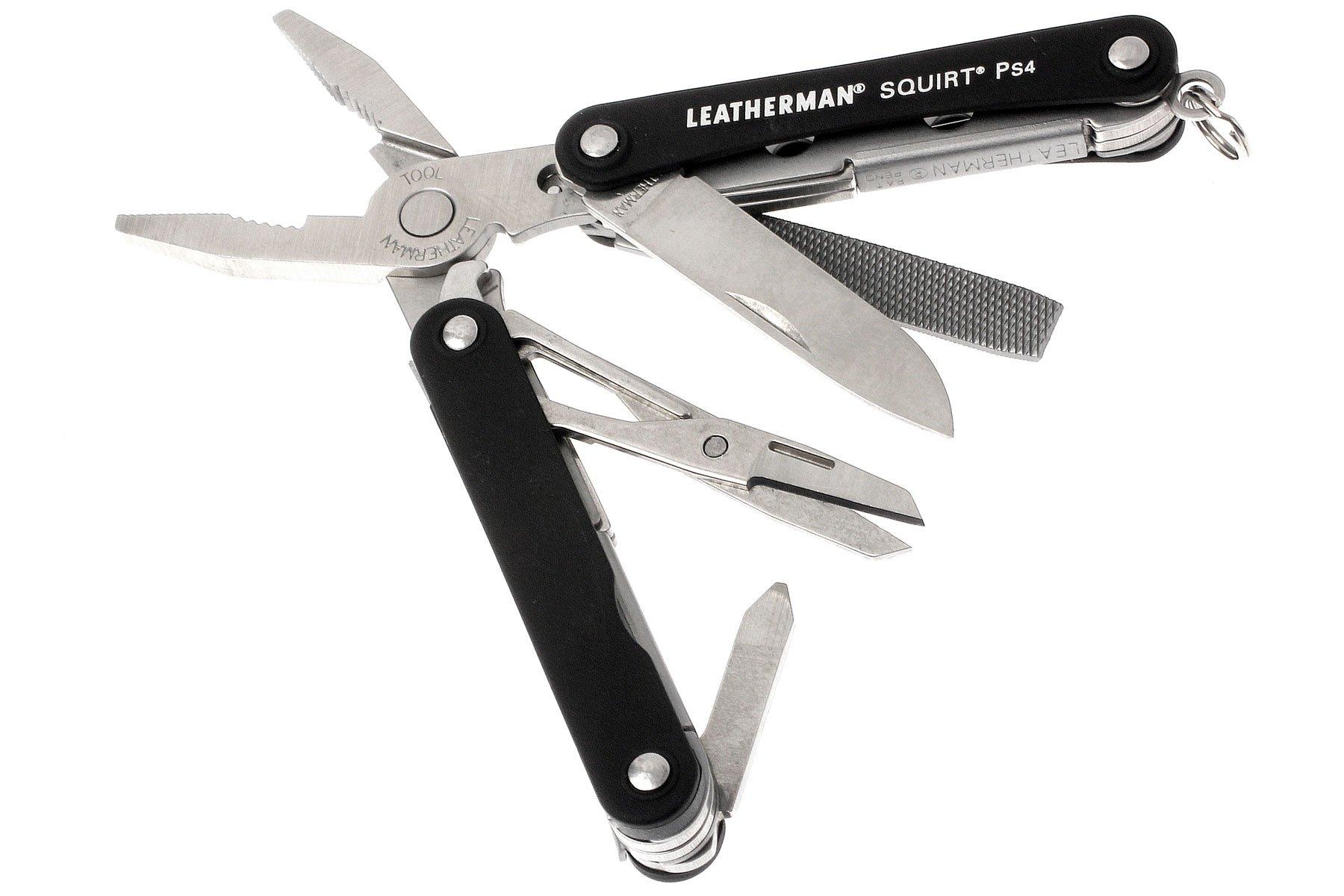 Stol komme ud for Holde Leatherman Squirt PS4, black | Advantageously shopping at Knivesandtools.com