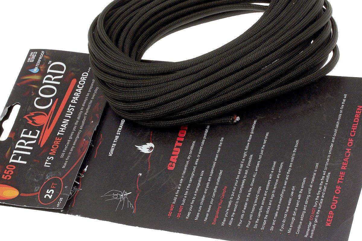 Live Fire Firecord 550 Paracord 25ft, OD-green
