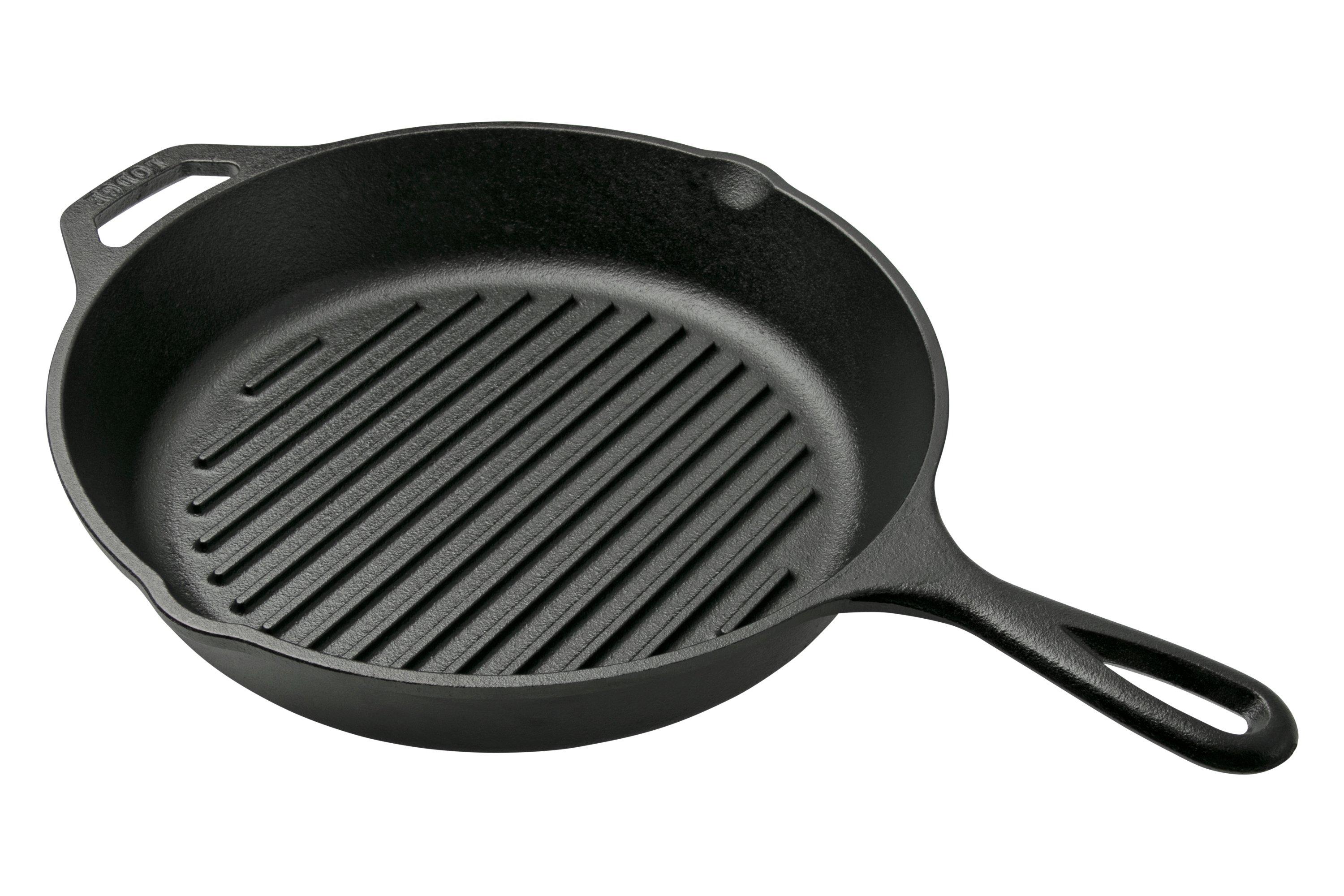 Lodge frying pan/grill pan with two handles L8GPL, diameter approx