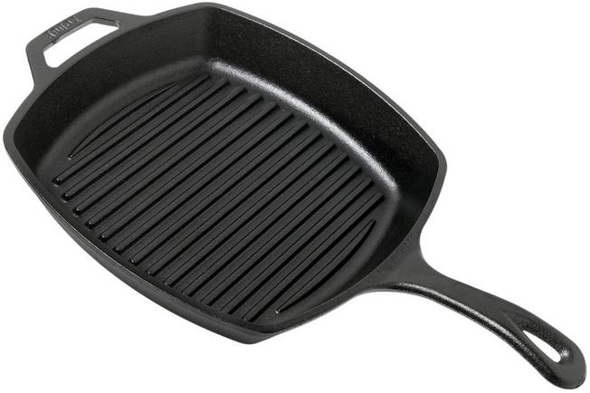 26.5cm Large Non-Stick Cast Iron Square Grill Fry Cooking Griddle Induction Pan 