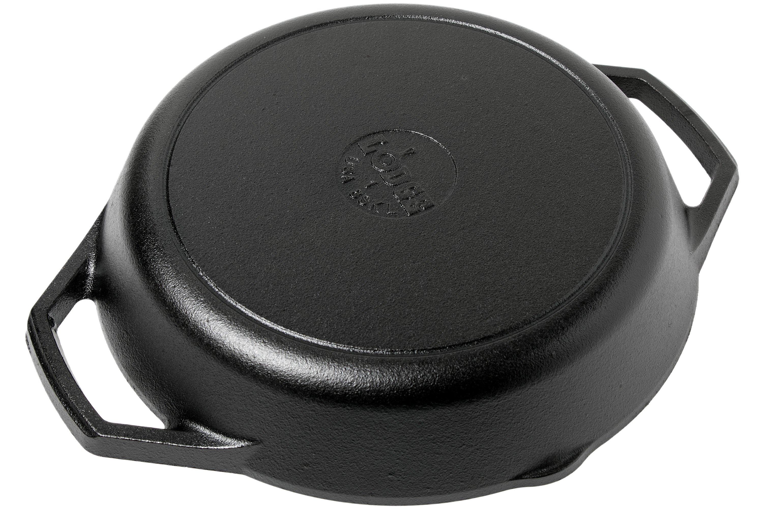 Lodge Cast Iron Deep Skillet deep frying pan L8DSK3, contents approx. 3 L