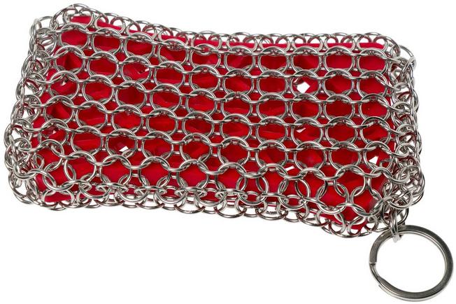 Chainmail Scrubber with Scouring Pad Stainless Steel Cast Iron