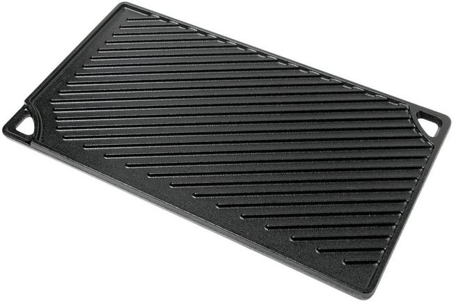 Lodge Logic Cast-Iron Reversible Grill & Griddle, Black