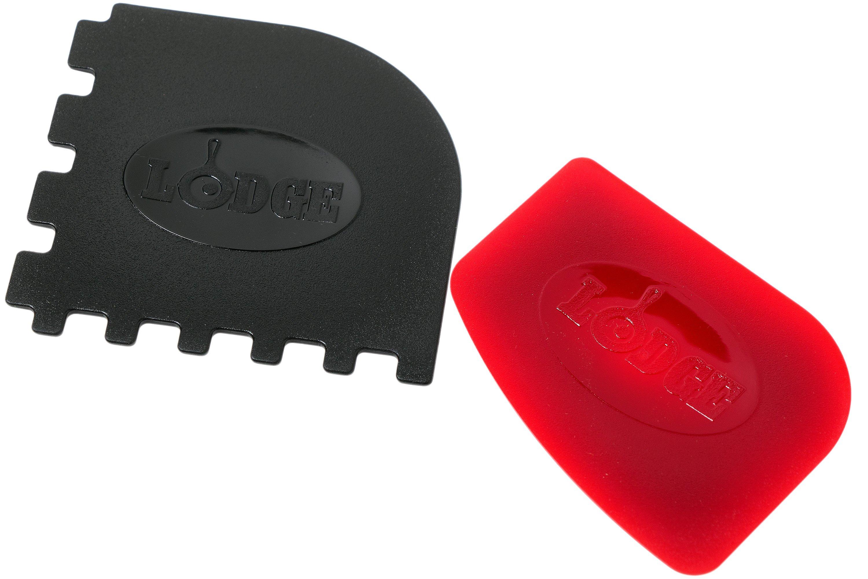 Lodge® Red & Black Pan Scraper Set