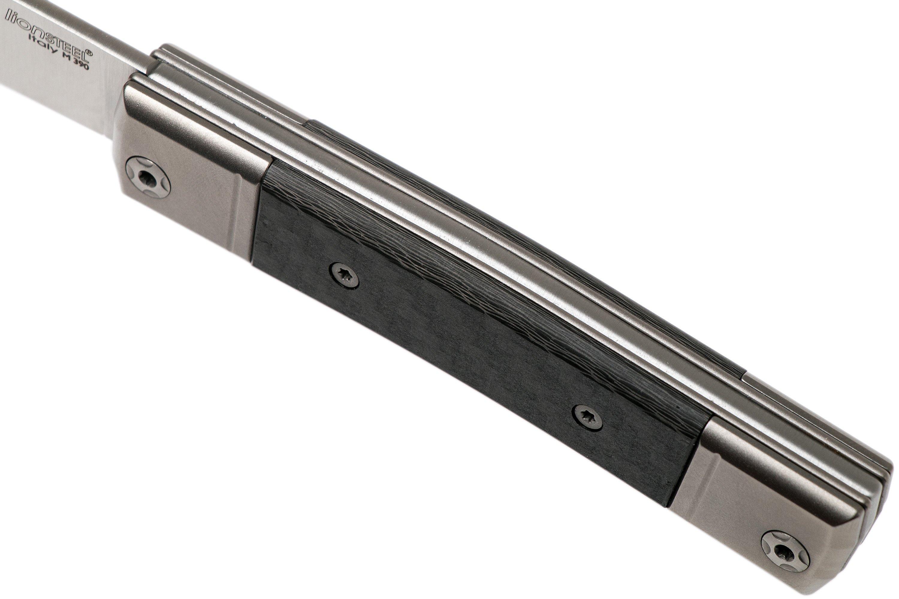 LionSteel BestMAN Taschenmesser BM2 EB - Ebenholz-Griffe, Faltbar, Robustes Alltagswerkzeug