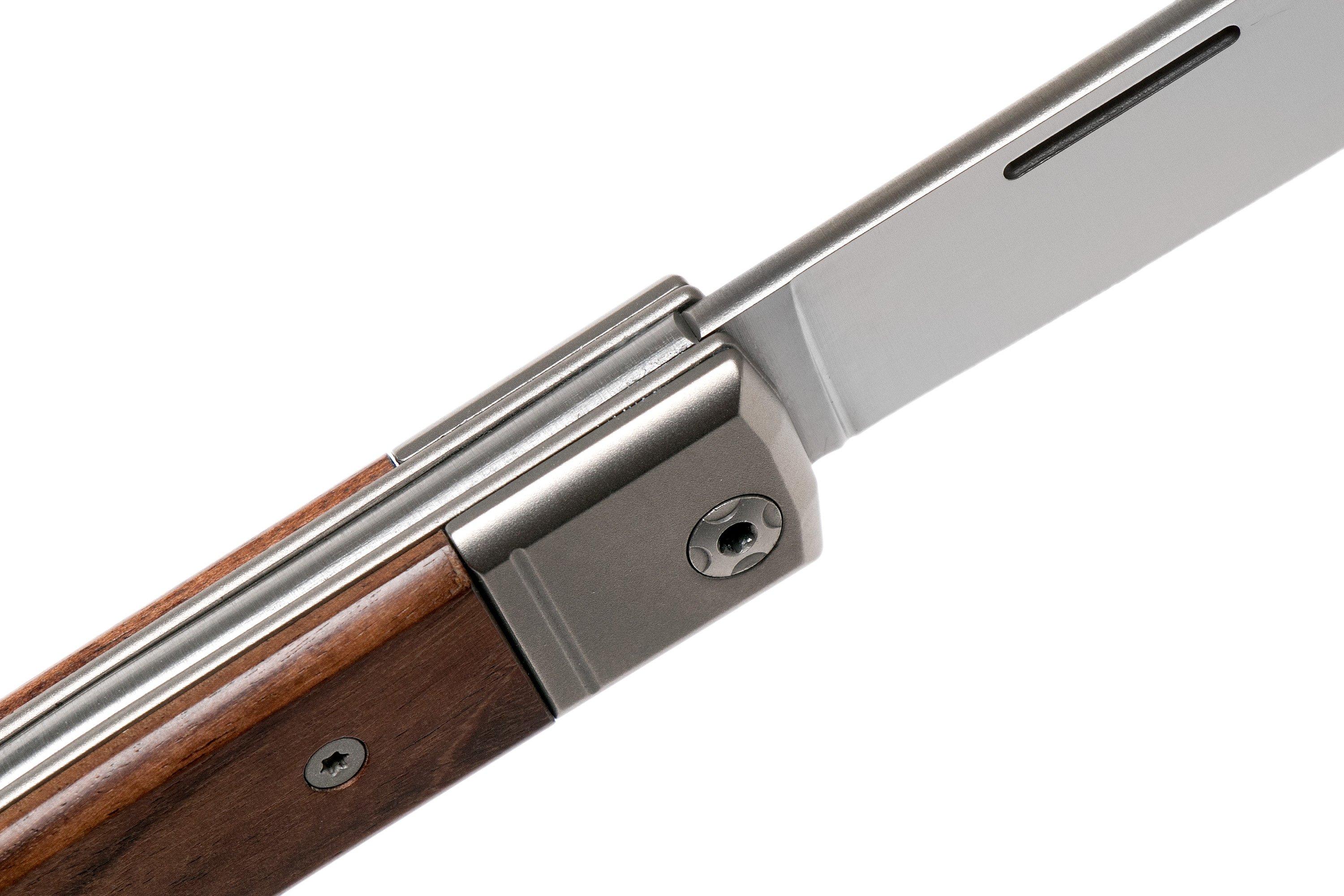 LionSteel BestMan Taschenmesser – M390-Stahl, Santosholz & Titan, 17 Cm, Braun, Slipjoint