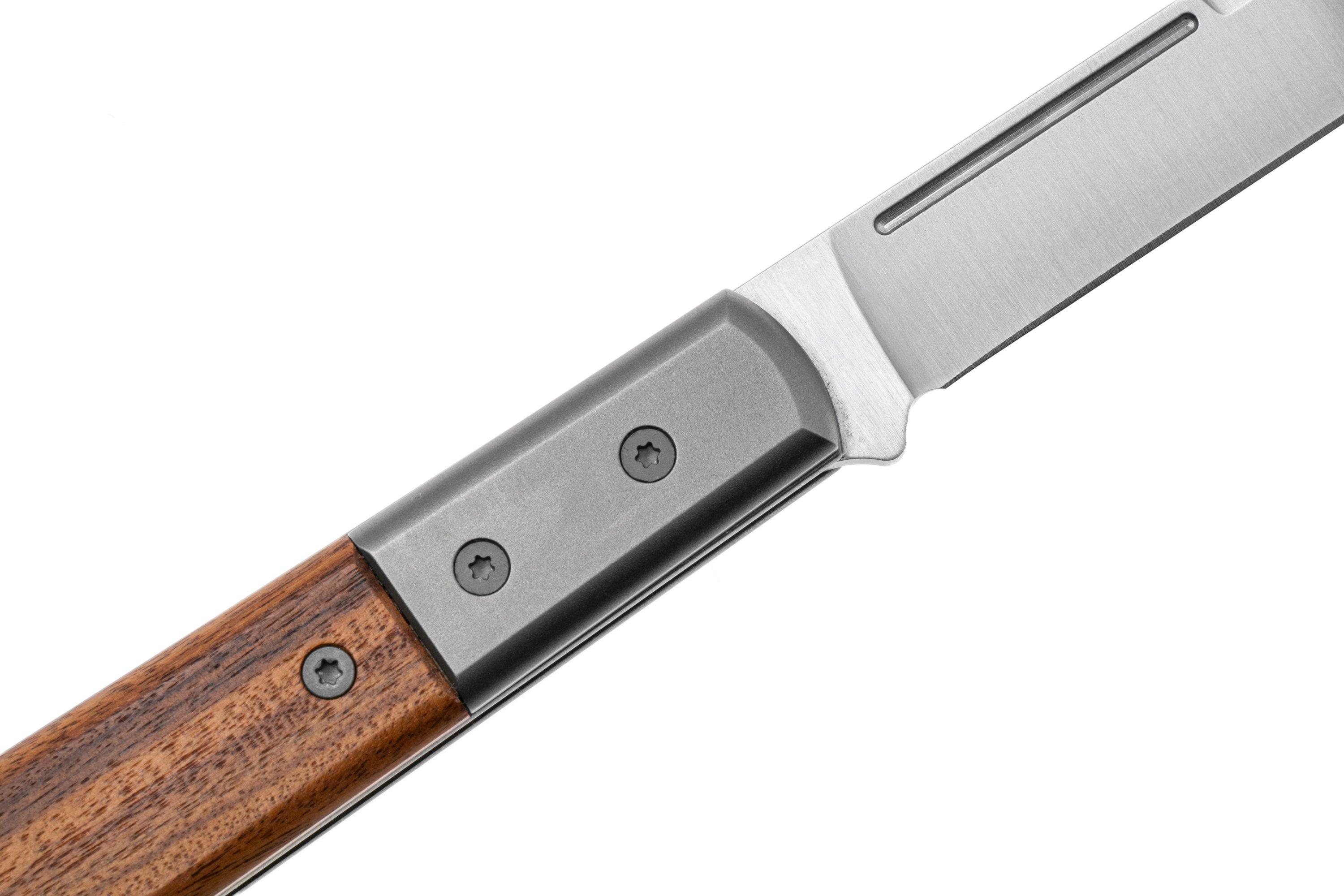 LionSteel BestMan Taschenmesser – M390-Stahl, Santosholz & Titan, 17 Cm, Braun, Slipjoint