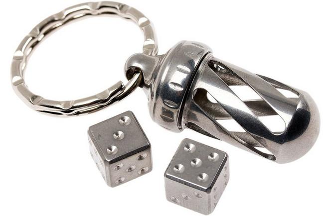 LionSteel AcornDice Brass key ring, brass dice  Advantageously shopping at