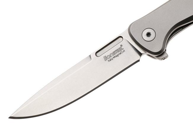Bild für LionSteel Emmet EM01 FL Stonewashed MagnaCut, Grey Titanium, Taschenmesser, Molletta Design