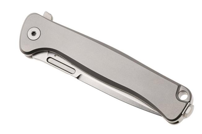Bild für LionSteel Emmet EM01 FL Stonewashed MagnaCut, Grey Titanium, Taschenmesser, Molletta Design