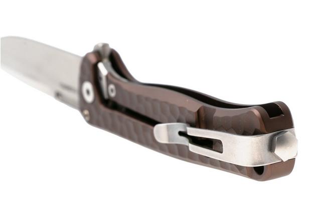 Bild für LionSteel Emmet EM01A ES Stonewashed MagnaCut, Earth Aluminium Hammertone, Taschenmesser, Molletta Design