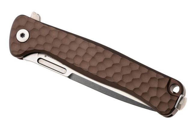 Bild für LionSteel Emmet EM01A ES Stonewashed MagnaCut, Earth Aluminium Hammertone, Taschenmesser, Molletta Design