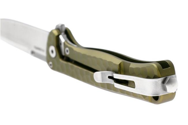 Bild für LionSteel Emmet EM01A GS Stonewashed MagnaCut, Green Aluminium Hammertone, Taschenmesser, Molletta Design