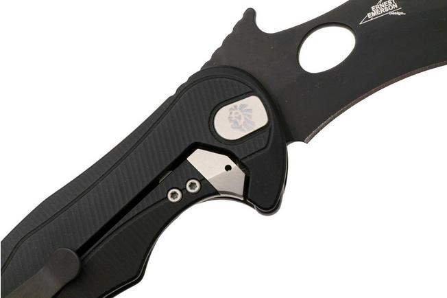 Bild für LionSteel L.E.One Mid LE2-BB, Old Black M390, Black Aluminum, Karambit Taschenmesser