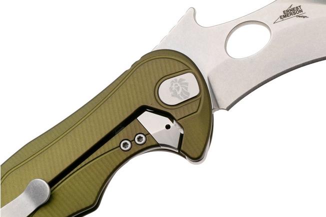 Bild für LionSteel L.E.One Mid LE2-GS, Stonewashed M390, Green Aluminum, Karambit Taschenmesser