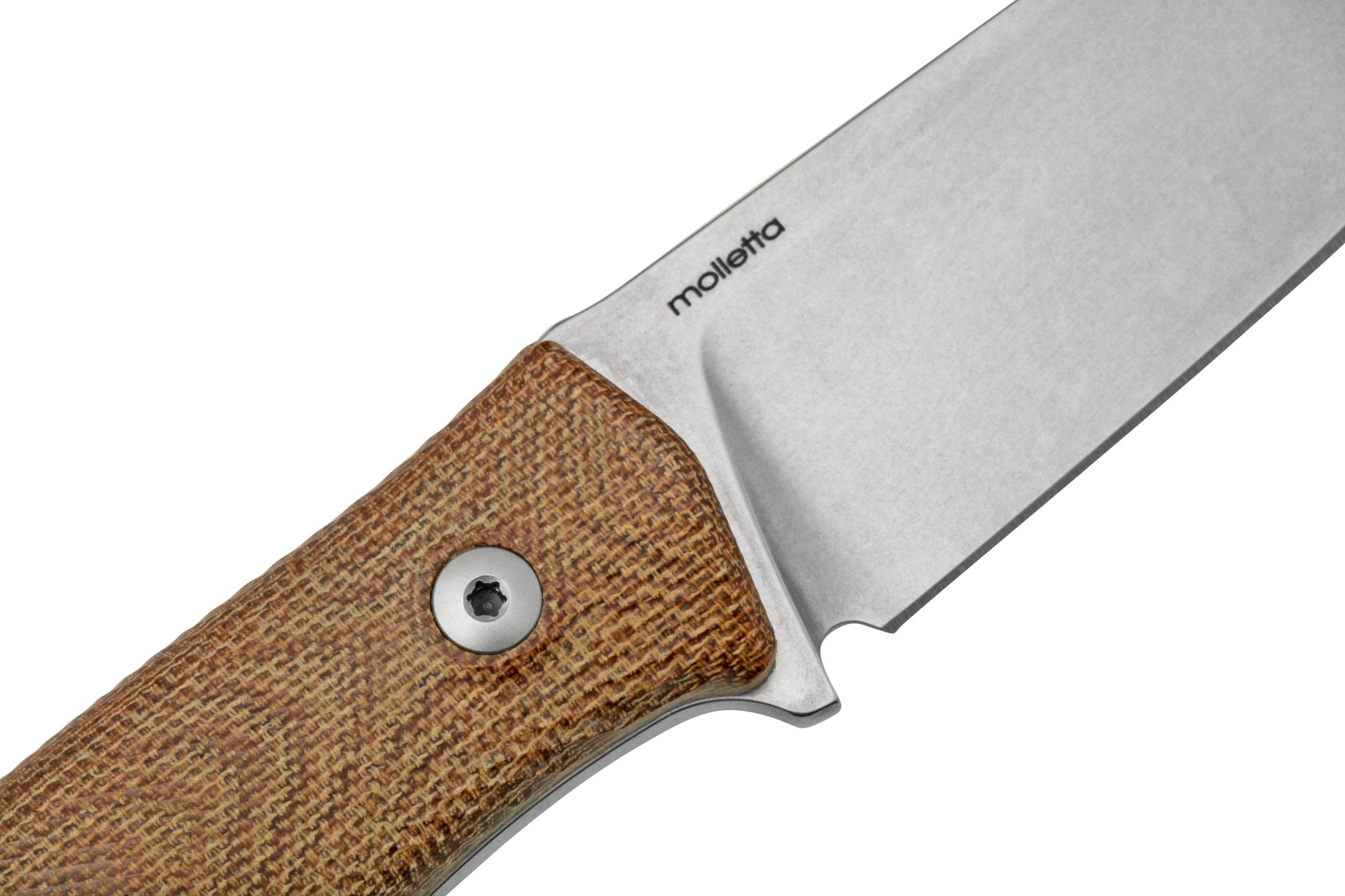 Lionsteel M4 Natural Micarta MagnaCut M4MCCVN, Knivesandtools Exclusive, fixed knife