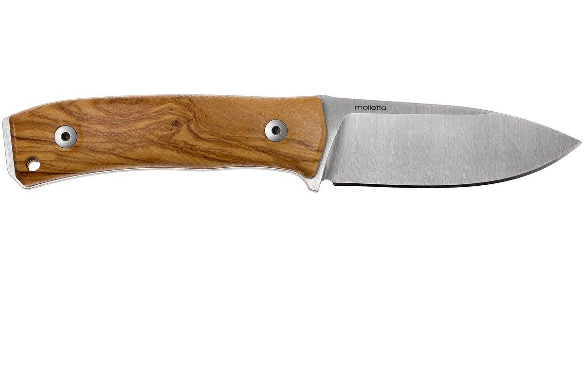 LionSteel 4 inch Steak Knife, Olive Wood Handle