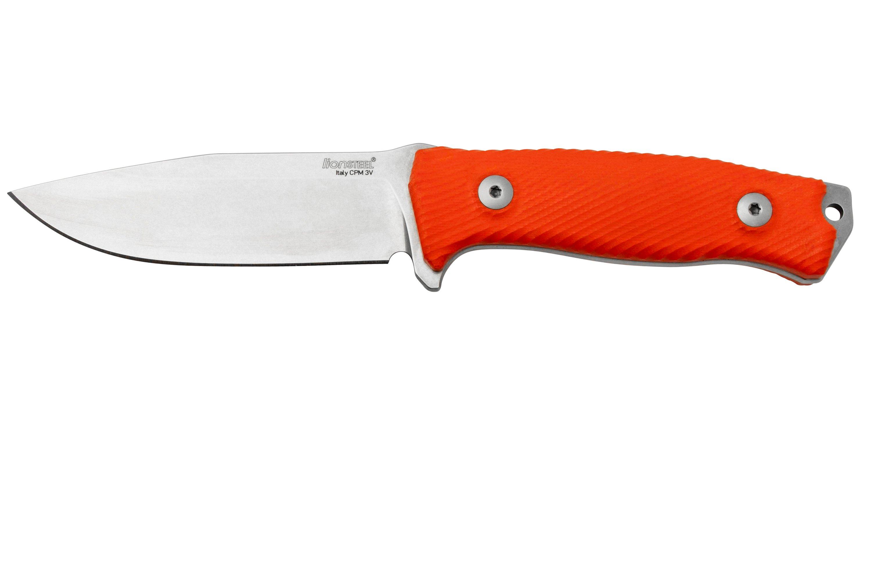 LionSteel M5 CPM 3V, Orange G10 Knivesandtools Exclusive survival