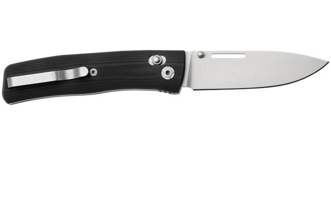 Afbeelding voor LionSteel NiNi NN1 GBK M390 Satin, Full Black G10, zakmes, Gianni Pauletta design