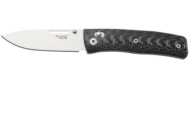 Afbeelding voor LionSteel NiNi NN1 CF M390 Satin, Full Carbon Fiber, zakmes, Gianni Pauletta design