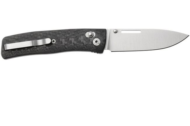 Afbeelding voor LionSteel NiNi NN1 CF M390 Satin, Full Carbon Fiber, zakmes, Gianni Pauletta design
