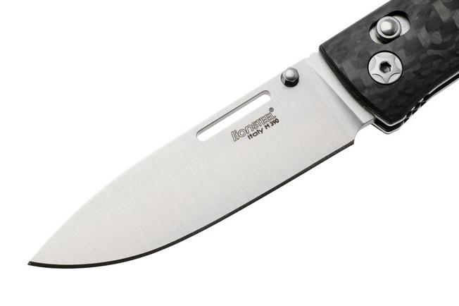 Afbeelding voor LionSteel NiNi NN1 CF M390 Satin, Full Carbon Fiber, zakmes, Gianni Pauletta design