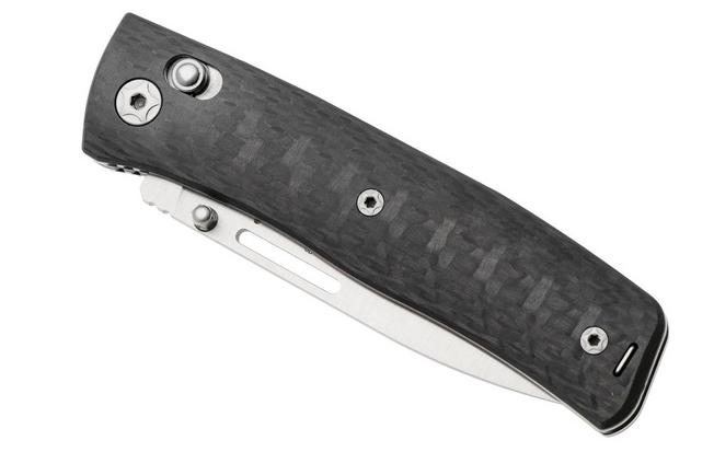 Afbeelding voor LionSteel NiNi NN1 CF M390 Satin, Full Carbon Fiber, zakmes, Gianni Pauletta design